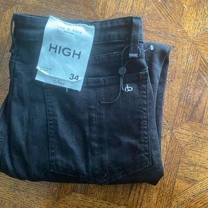 Rag and Bone Nina High Rise Black Skinny Jeans